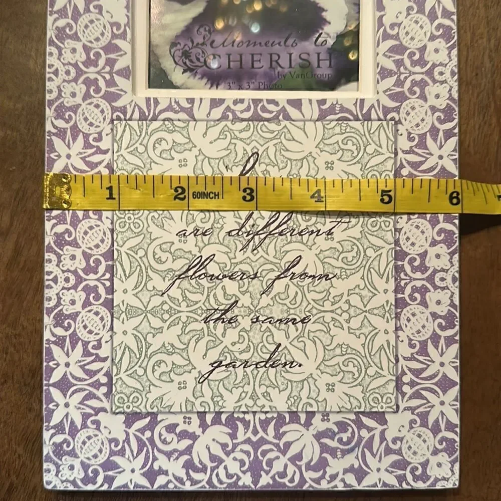 Moments to Cherish “Pansy Sisters” Picture Frame Plaque!
